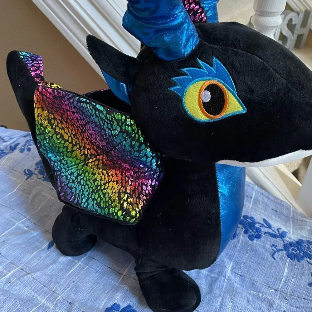 Redemption Black Rainbow Dragon Plush